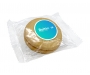 2 Pack Round Shortbread Biscuits - Logo Sticker