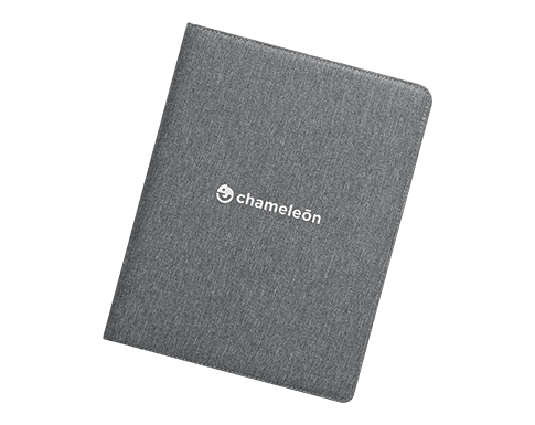 Denver Two Tone Recycled RPET Conference Folders - Charcoal