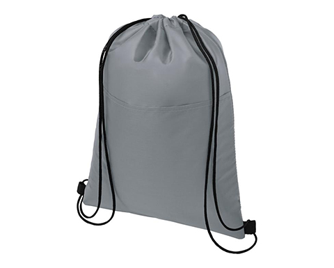 Lakeside 12 Can Drawstring Cooler Bags - Grey