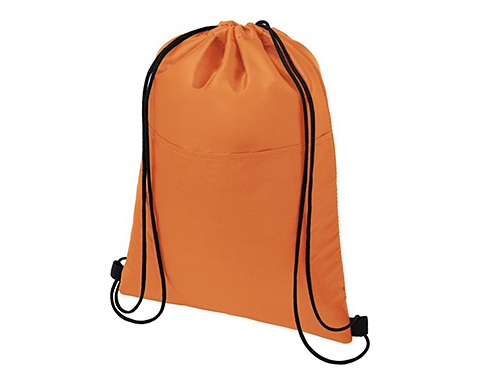 Lakeside 12 Can Drawstring Cooler Bags - Orange