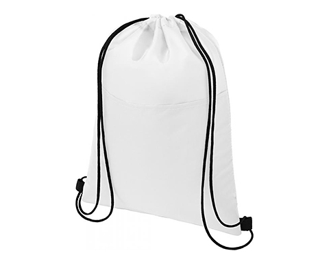 Lakeside 12 Can Drawstring Cooler Bags - White