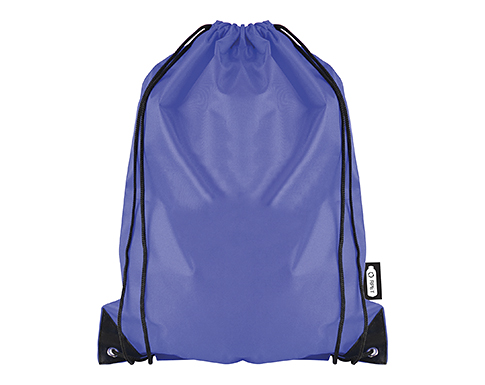Marathon Premium Recycled Drawstring Bags - Royal Blue