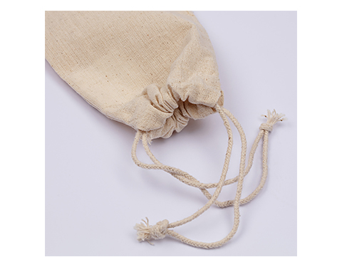 Mini Natural Cotton Drawstring Pouches