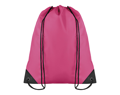 Event RPET Polyester Drawstring Bags - Magenta
