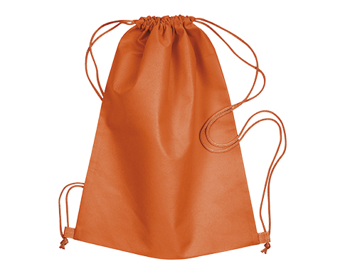 Scarborough Non-Woven Drawstring Bags - Orange