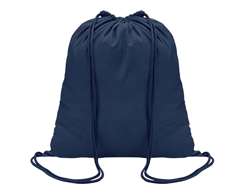 Javelin Lightweight Cotton Drawstring Bags - Navy Blue
