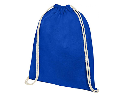 Ashbourne Heavy Cotton Drawstring Backpacks - Royal Blue
