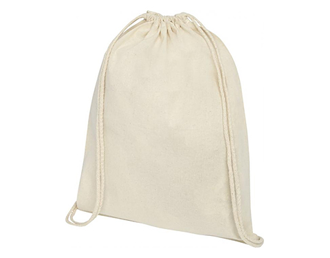 Ashbourne Heavy Cotton Drawstring Backpacks - Natural