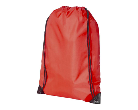 Streetlife Premium Polyester Drawstring Bags - Red