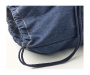 Nimes Recycled Cotton Denim Drawstring Bags - Navy Blue