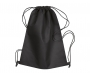 Scarborough Non-Woven Drawstring Bags - Black
