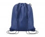 Recycled Plastic Bottles RPET Polyester Drawstring Bags - Navy Blue