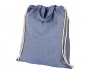 Windermere Recycled Drawstring Tote Bags - Blue