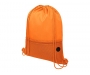 Student Headphone Port Mesh Drawstring Bags - Orange