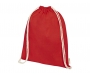 GOTS Organic Cotton Coloured Drawstring Backpacks - Red