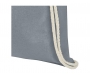 Peak Premium Cotton Drawstring Backpacks - Grey