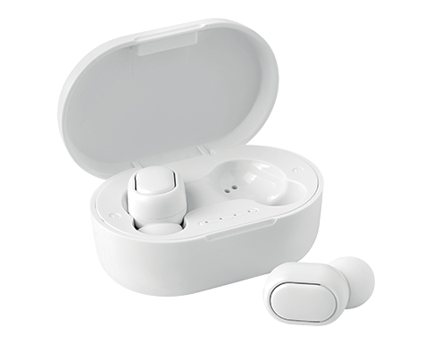 Rhythm TRS True Wireless Stereo Recycled Earbuds - White