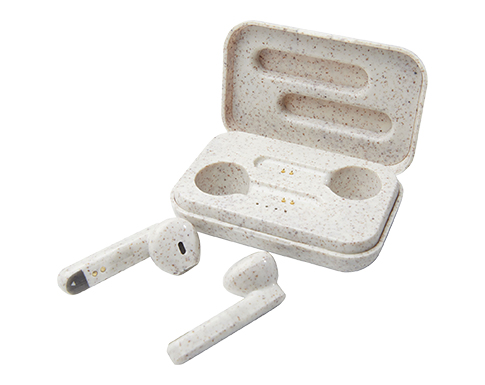Brighouse Wheat Straw True Wireless Earphones - Natural