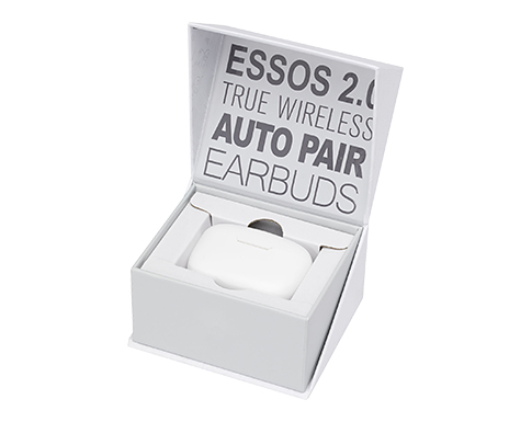 Equinox True Wireless Auto Pair Earbuds - White
