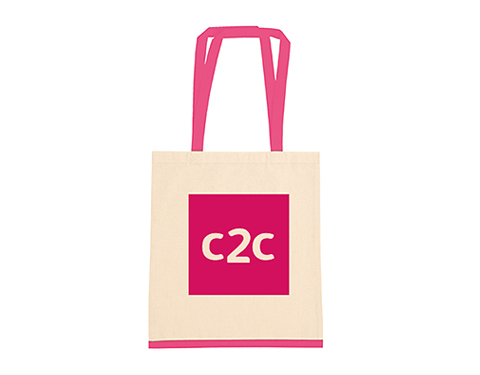 Brompton 4.5oz Cotton Shopper Bags - Pink