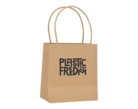 Brookvale Small Twist Handled Recyclable Paper Bag - Natural