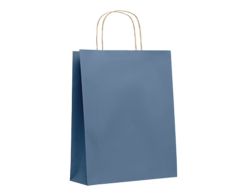 Langthwaite Medium Recycled Paper Bags - Indigo Blue