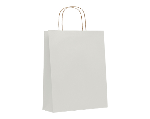 Langthwaite Medium Recycled Paper Bags - White