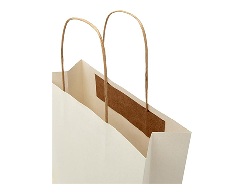 Stockley Agricultural Waste Twist Handled Paper Bags - Small - Natural
