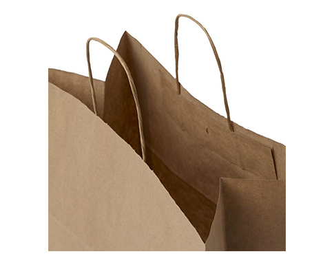 Middleham Extra Large Twist Handled Recycled Kraft Paper Bags - Natural