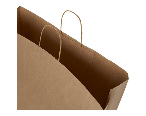 Middleham Super Large Twist Handled Recycled Kraft Paper Bags - Natural