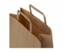 Leyburn Medium Kraft Paper Flat Handled Recycled Paper Bags - Natural