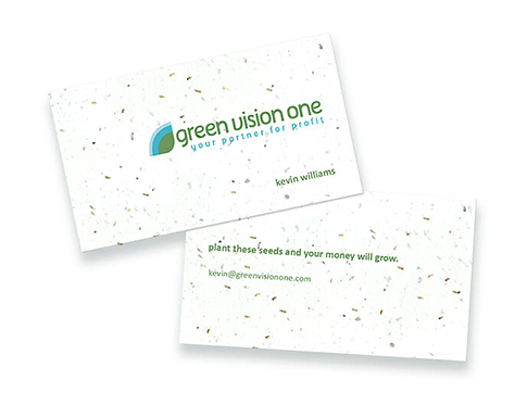 Seeded Business Cards