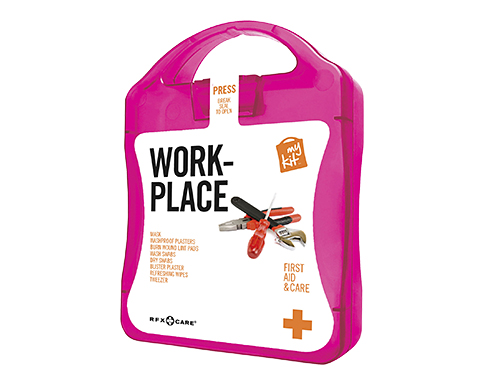 MyKit Workplace First Aid Survival Case - Magenta