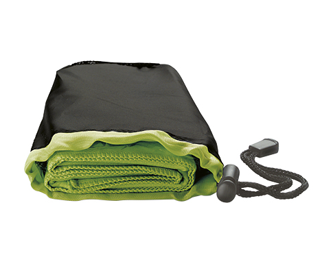 Barcelona Sports Gym Towels - Lime Green