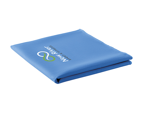 Reactive Microfibre Sports Towels - Process Blue
