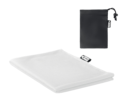 Athletic RPET Sports Gym Towels - White
