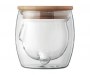 Smiling Bear 260ml Double Wall Glass - Clear