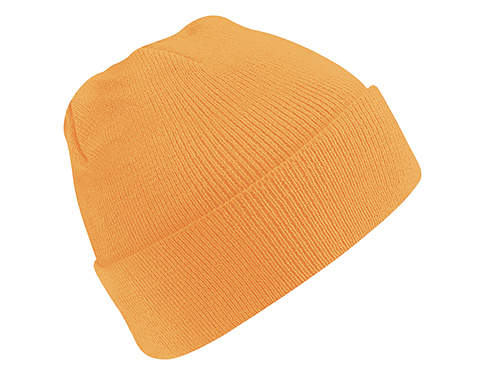 Beechfield Hi-Vis Original Cuffed Beanie Hats - Fluorescent Orange