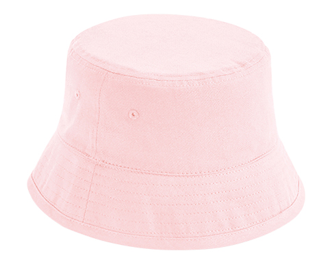 Beechfield Junior Organic Cotton Bucket Hats - Pastel Pink