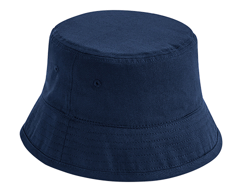 Beechfield Organic Cotton Bucket Hats - Navy