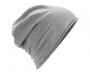 Beechfield Jersey Cotton Beanie Hats - Heather Grey