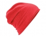 Beechfield Jersey Cotton Beanie Hats - Red