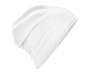 Beechfield Jersey Cotton Beanie Hats - White