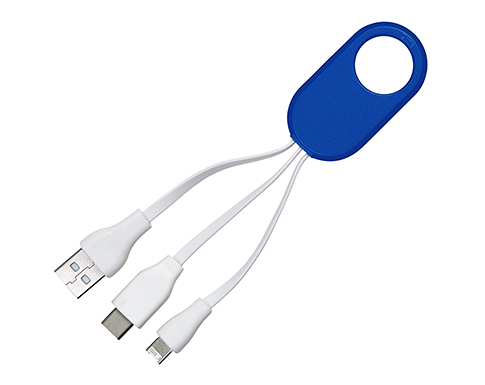 Delta 4-in-1 USB Charging Cable Sets - Royal Blue