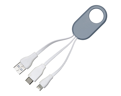 Delta 4-in-1 USB Charging Cable Sets - Grey