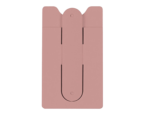 Delta Silicone Smartphone Wallets With Stand - Pink