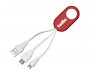 Delta 4-in-1 USB Charging Cable Sets - Red