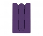 Delta Silicone Smartphone Wallets With Stand - Purple