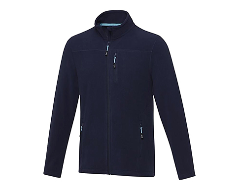Chicago Mens GRS Recycled Full Zip Fleece Jackets - Navy Blue