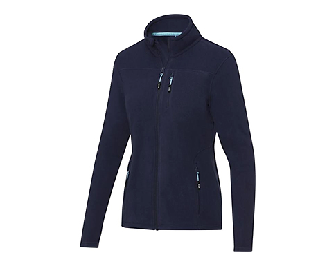 Chicago Womens GRS Recycled Full Zip Fleece Jackets - Navy Blue
